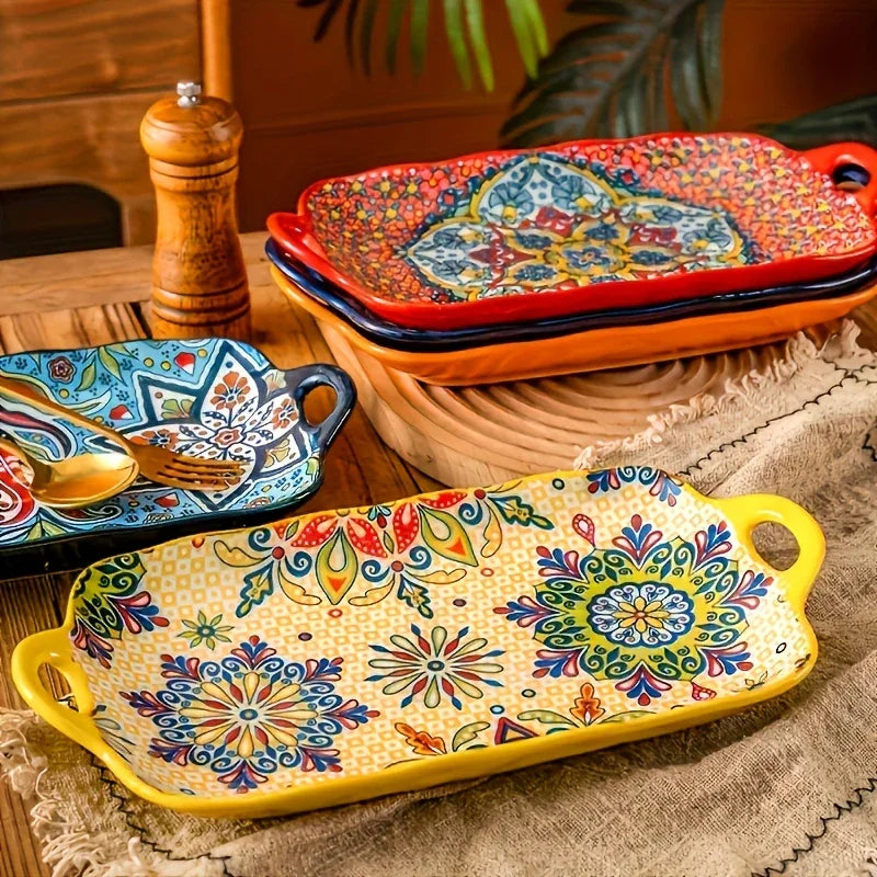 Serving Plates - Ceramic Rectangular Large