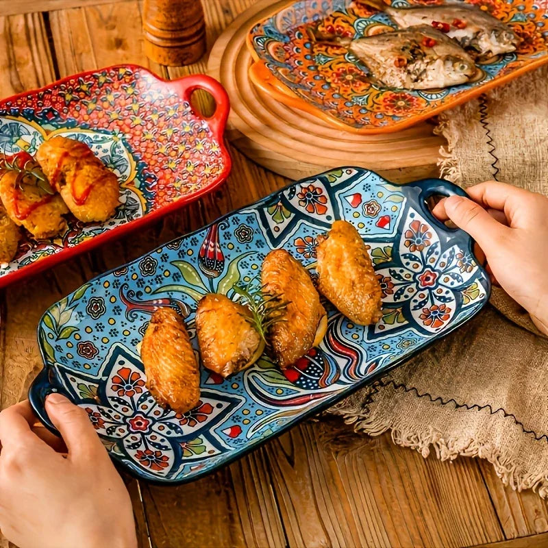 Serving Plates - Ceramic Rectangular Large