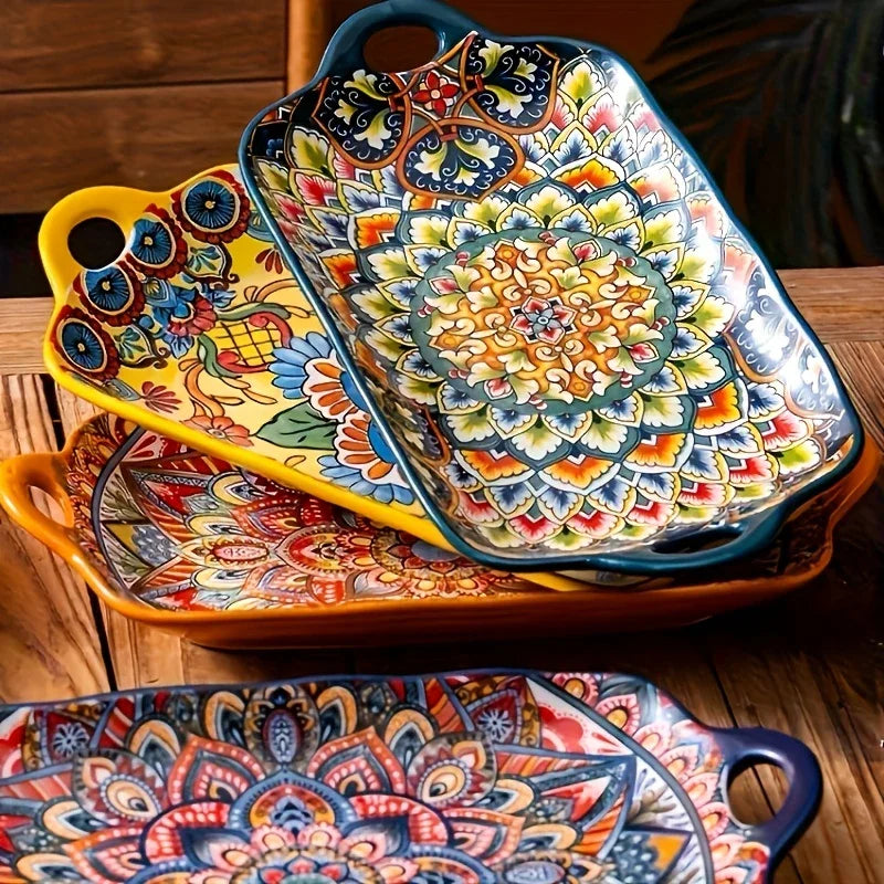 Serving Plates - Ceramic Rectangular Large