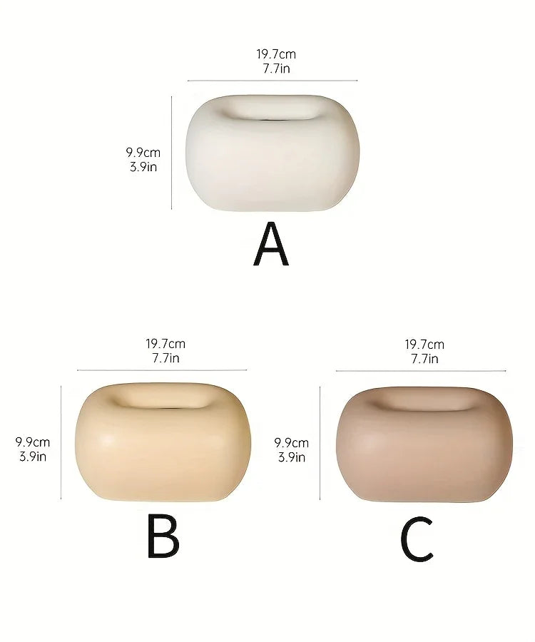 Tissue Box Holder - Modern Ceramic White