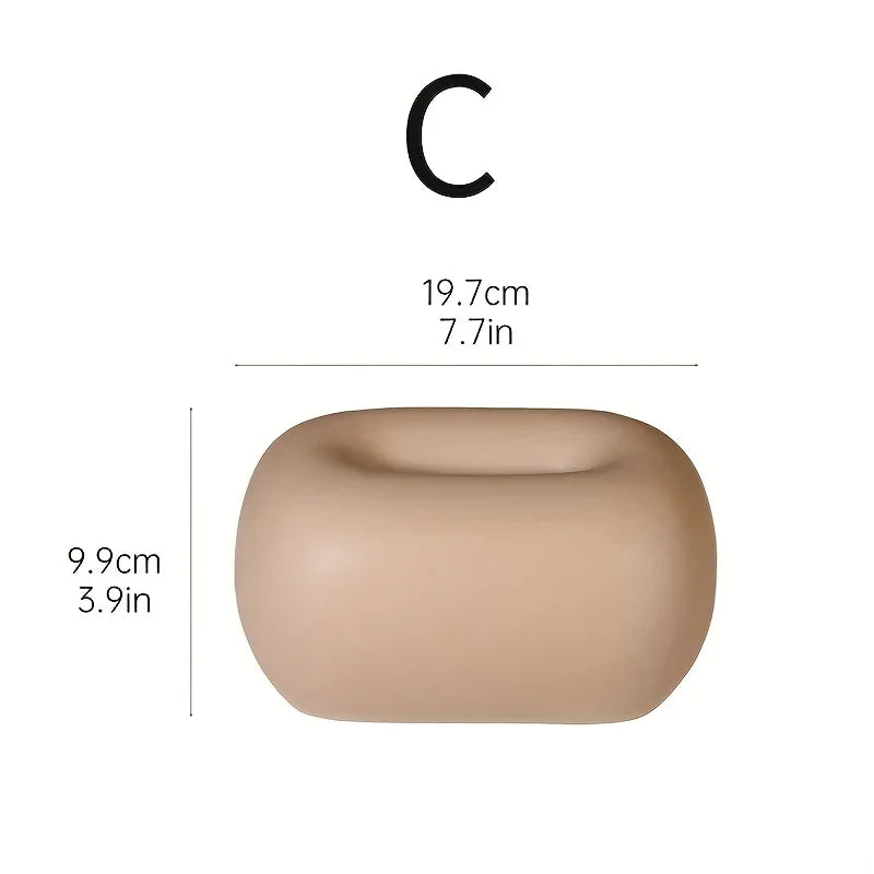 Tissue Box Holder - Modern Ceramic White