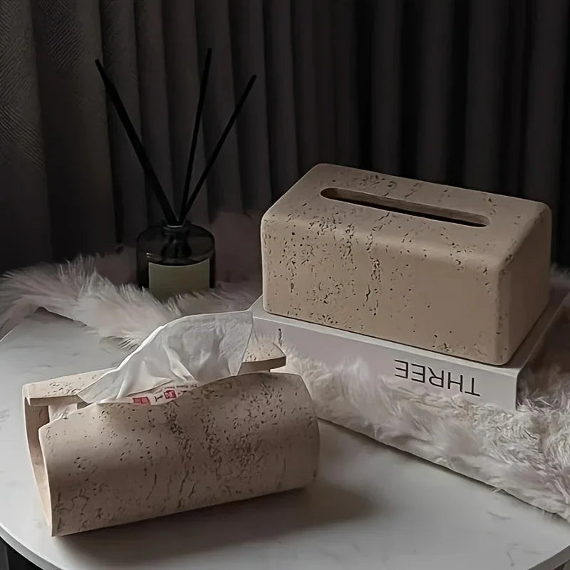 Tissue Box Holder - Modern Wooden Small