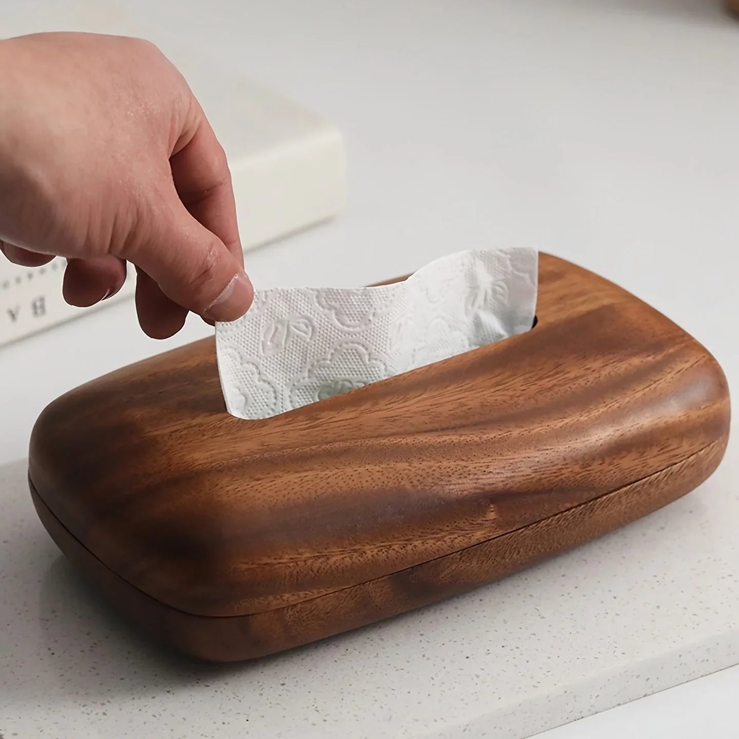 Tissue Box - Luxury Wooden Walnut