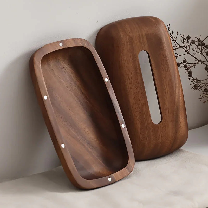 Tissue Box - Luxury Wooden Walnut
