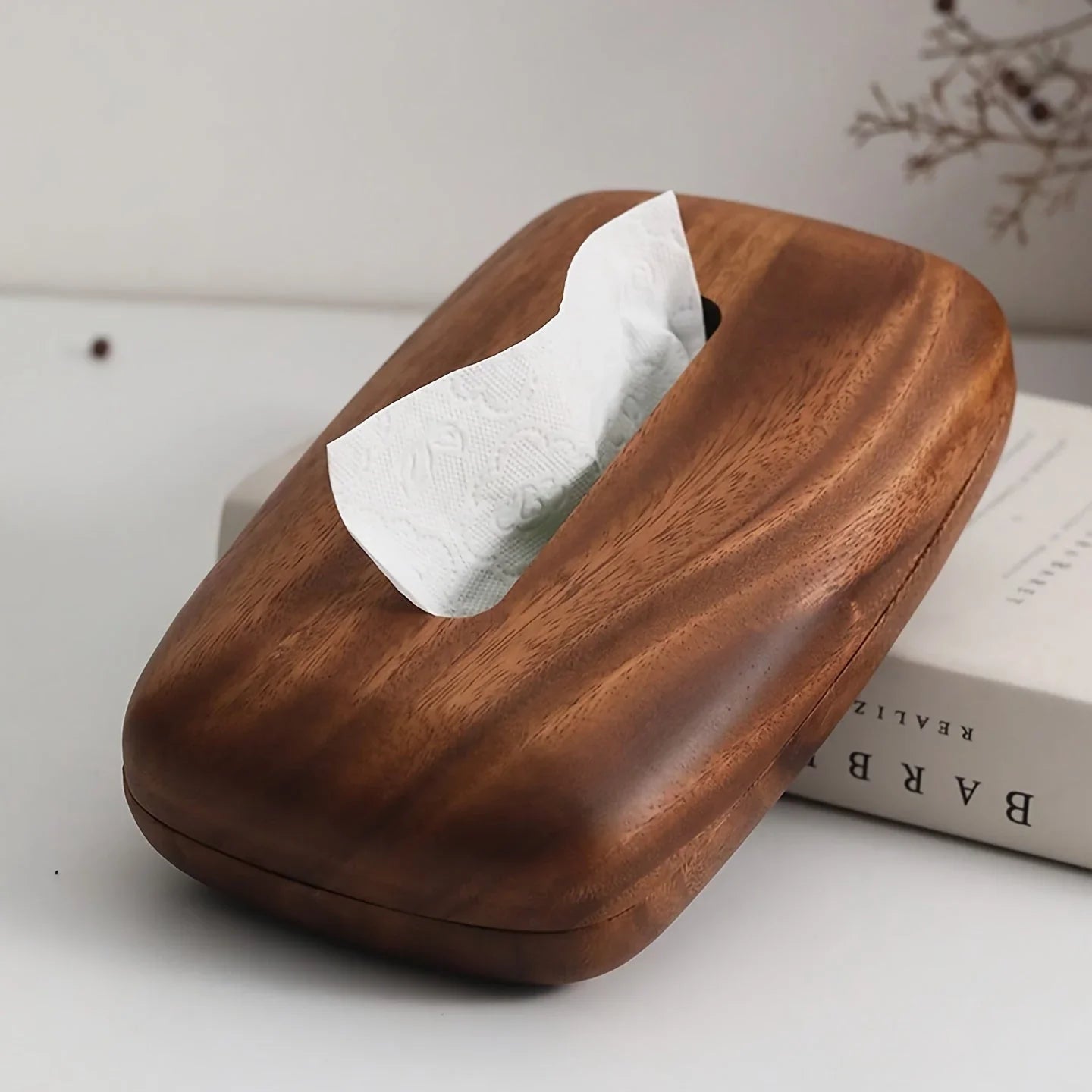 Tissue Box - Luxury Wooden Walnut