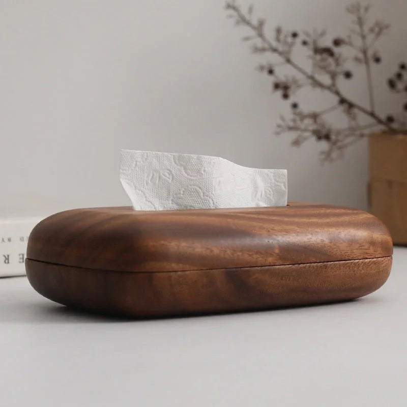 Tissue Box - Luxury Wooden Walnut