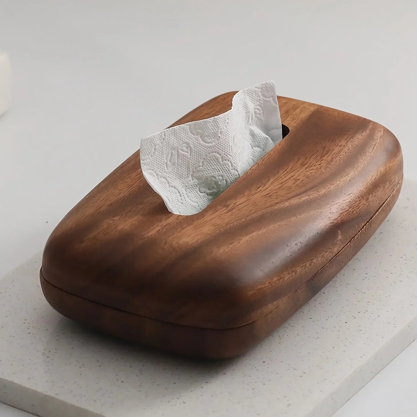 Tissue Box - Luxury Wooden Walnut