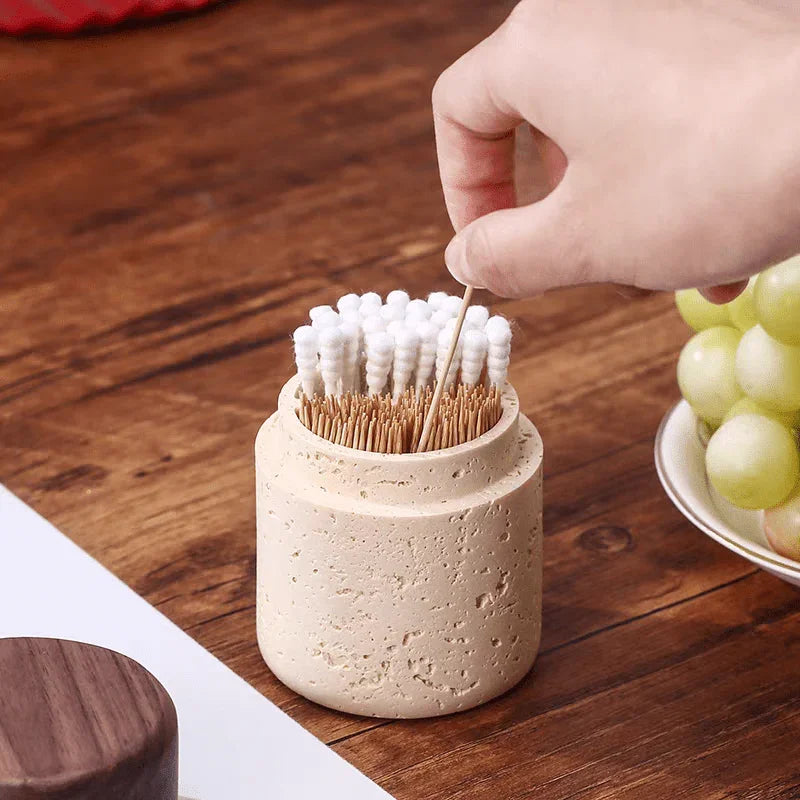 Toothpick Holder - Rustic Wooden Small