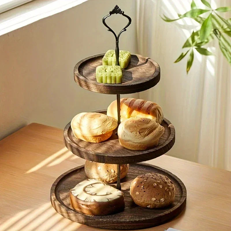 Cake Stand - 3-Tier Wooden