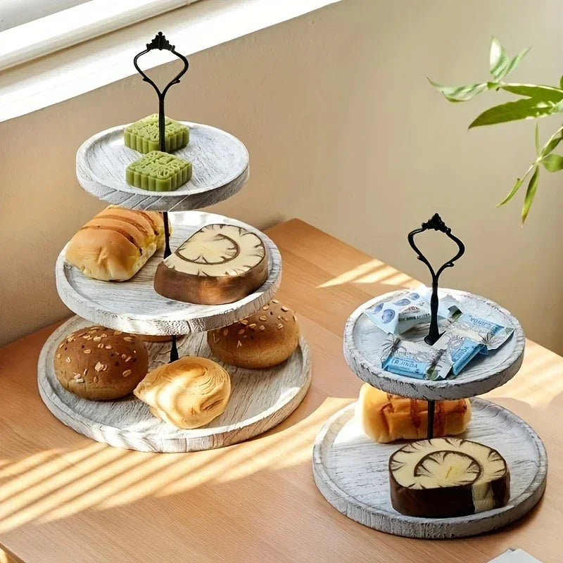 Cake Stand - 3-Tier Wooden