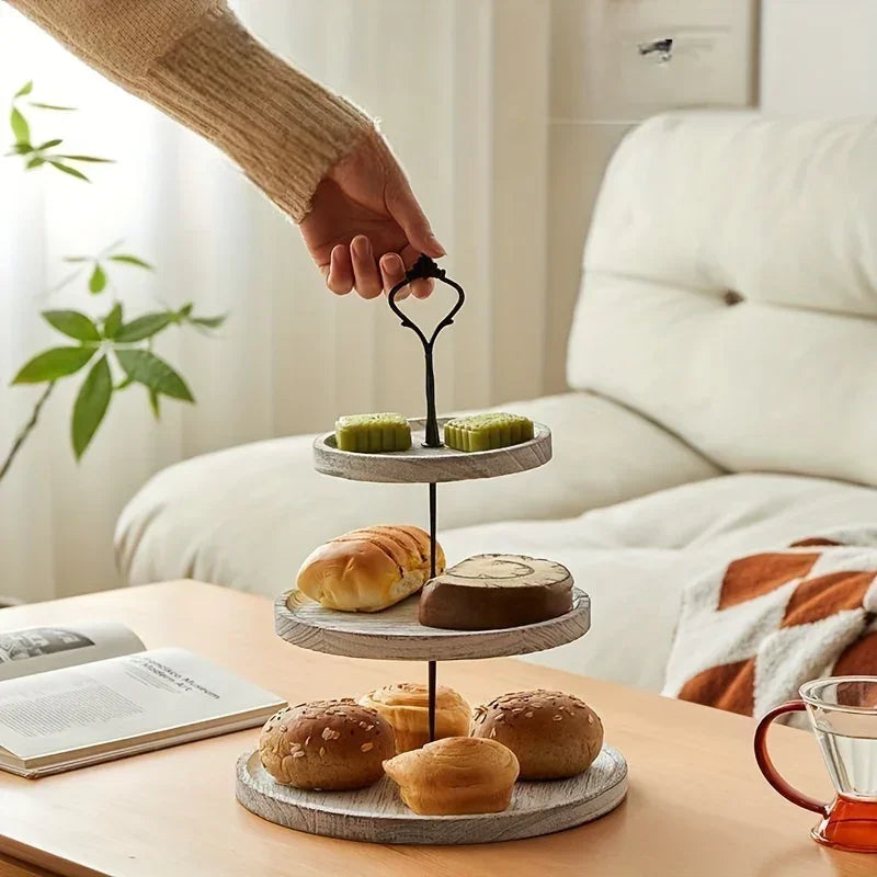 Cake Stand - 3-Tier Wooden