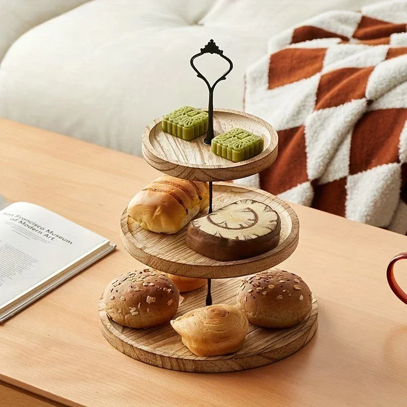 Cake Stand - 3-Tier Wooden