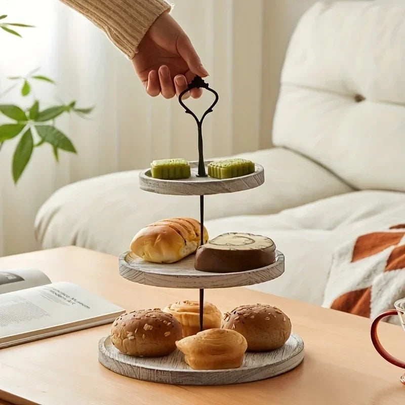 Cake Stand - 3-Tier Wooden