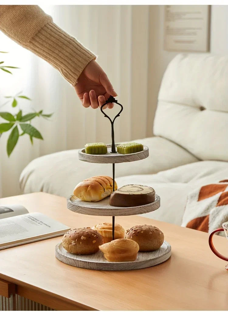 Cake Stand - 3-Tier Wooden