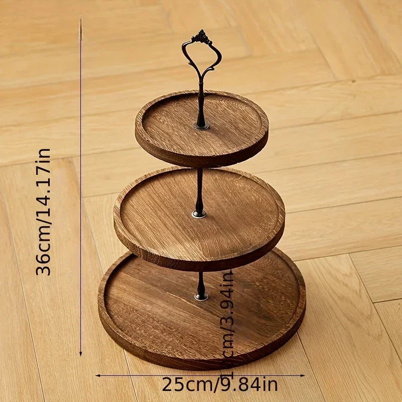 Cake Stand - 3-Tier Wooden