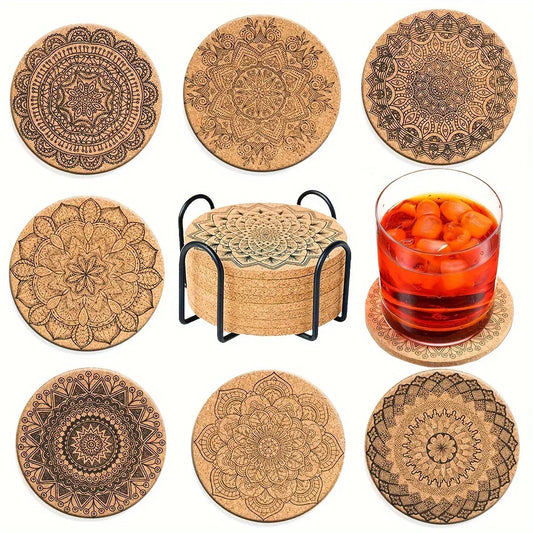 Coasters - Thick Cork 8-Piece