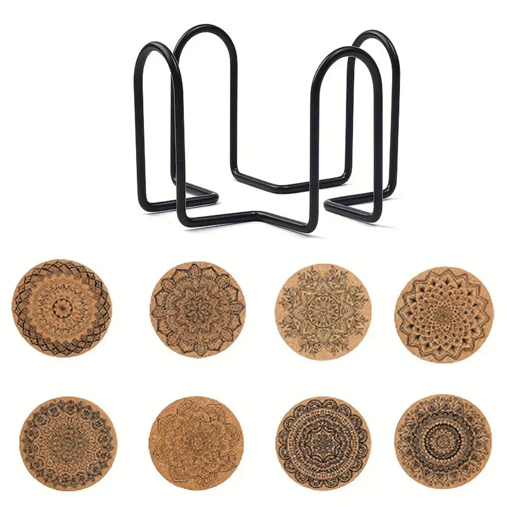Coasters - Thick Cork 8-Piece