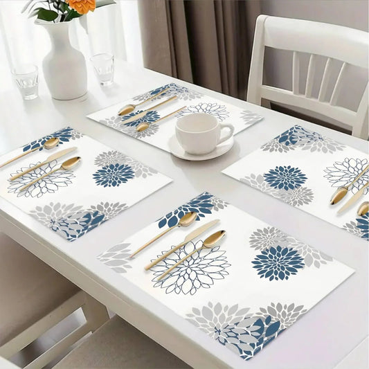 Placemats - Floral Linen 12x18 Inch