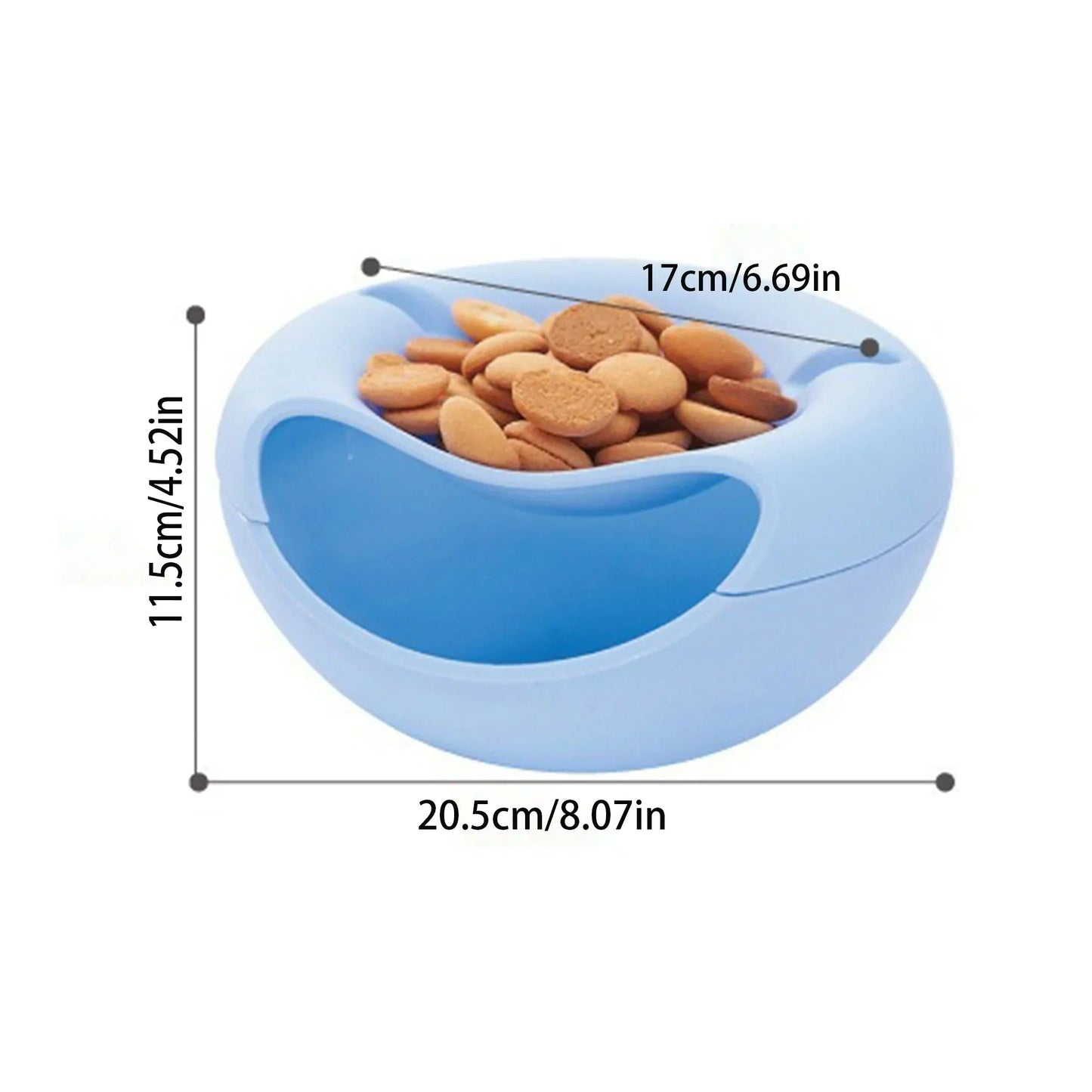 Snack Server - Double-Layer Plastic Tray