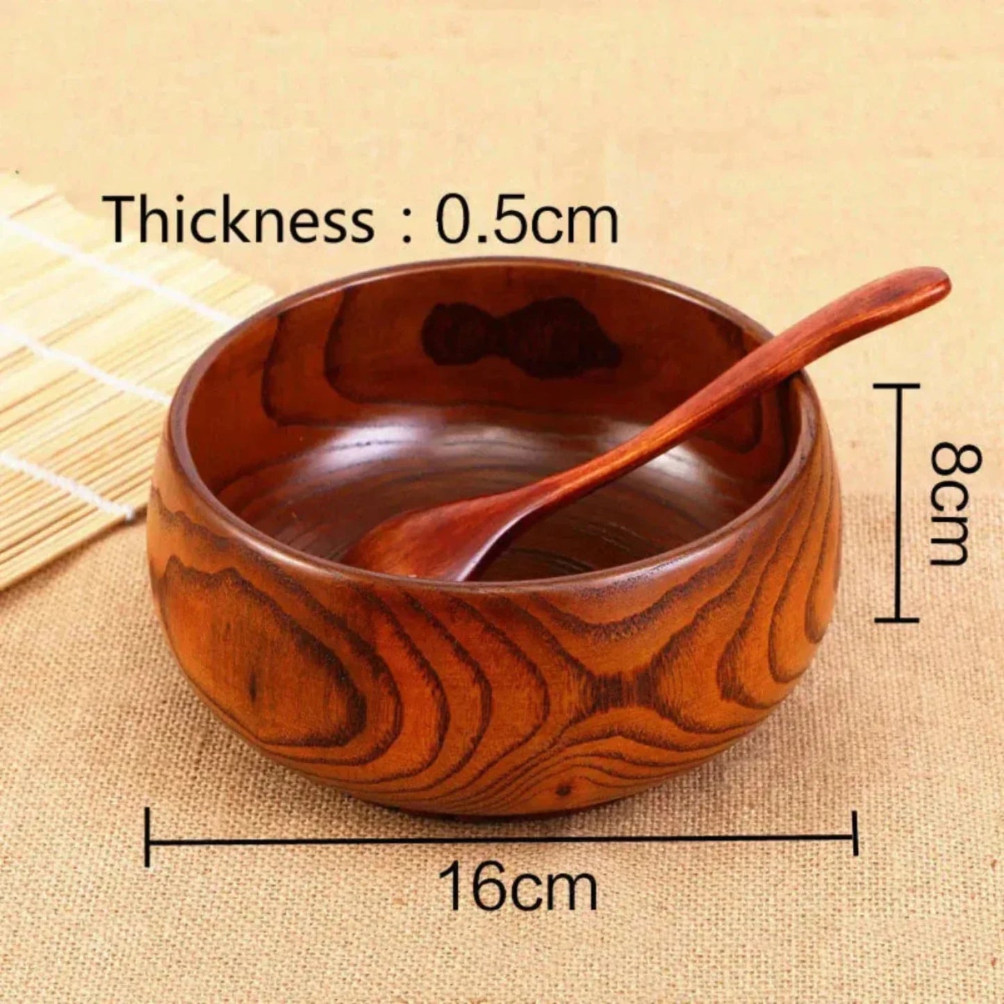 Wooden Bowl Made from Natural Wood Material